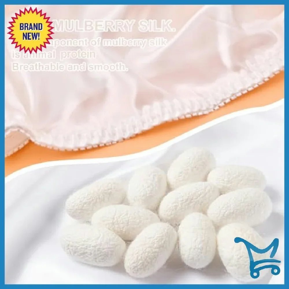 100% Silk Bikini Panties 4-Pack Women's Underwear Size M-XXL